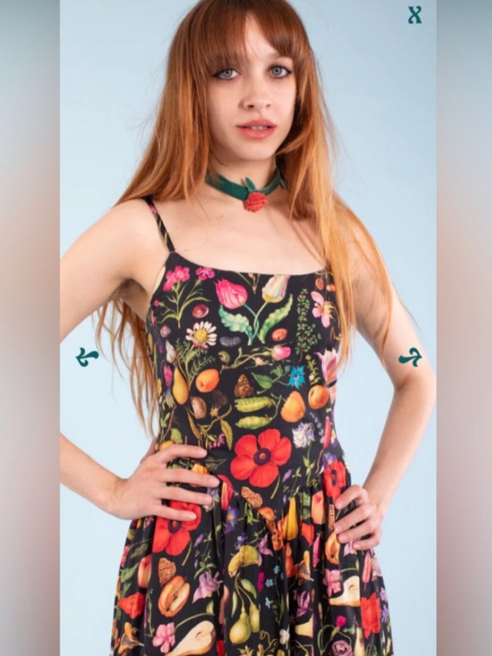 SAMANTHA PLEET Cordelia Dress  Forager print - Picture 2 of 2